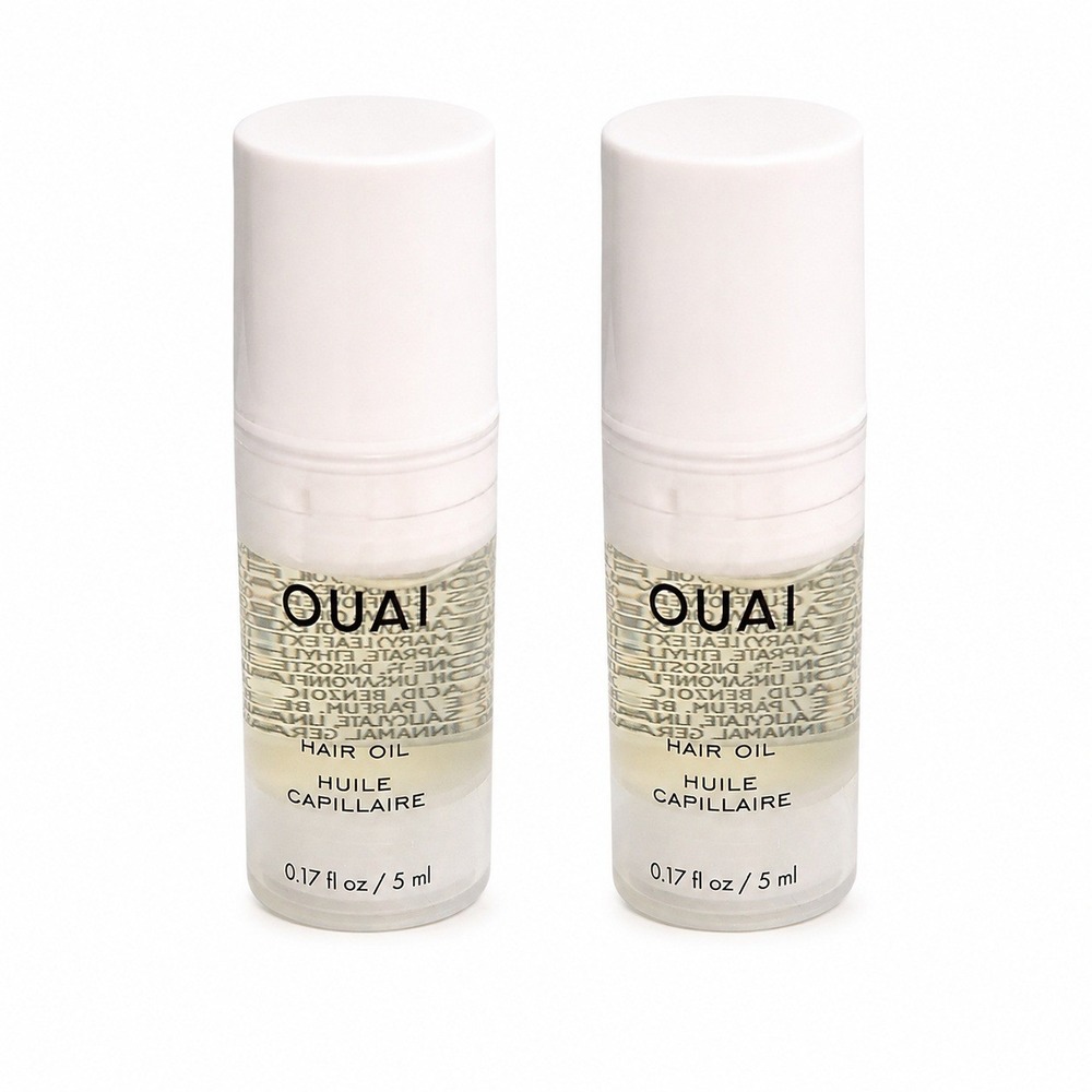 2 x OUAI Hair Oil - Travel Size 0.17 fl oz / 5 ml - Hair Care